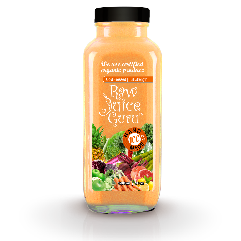 coldpressed, raw, unpasteurized juices with high live enzymes