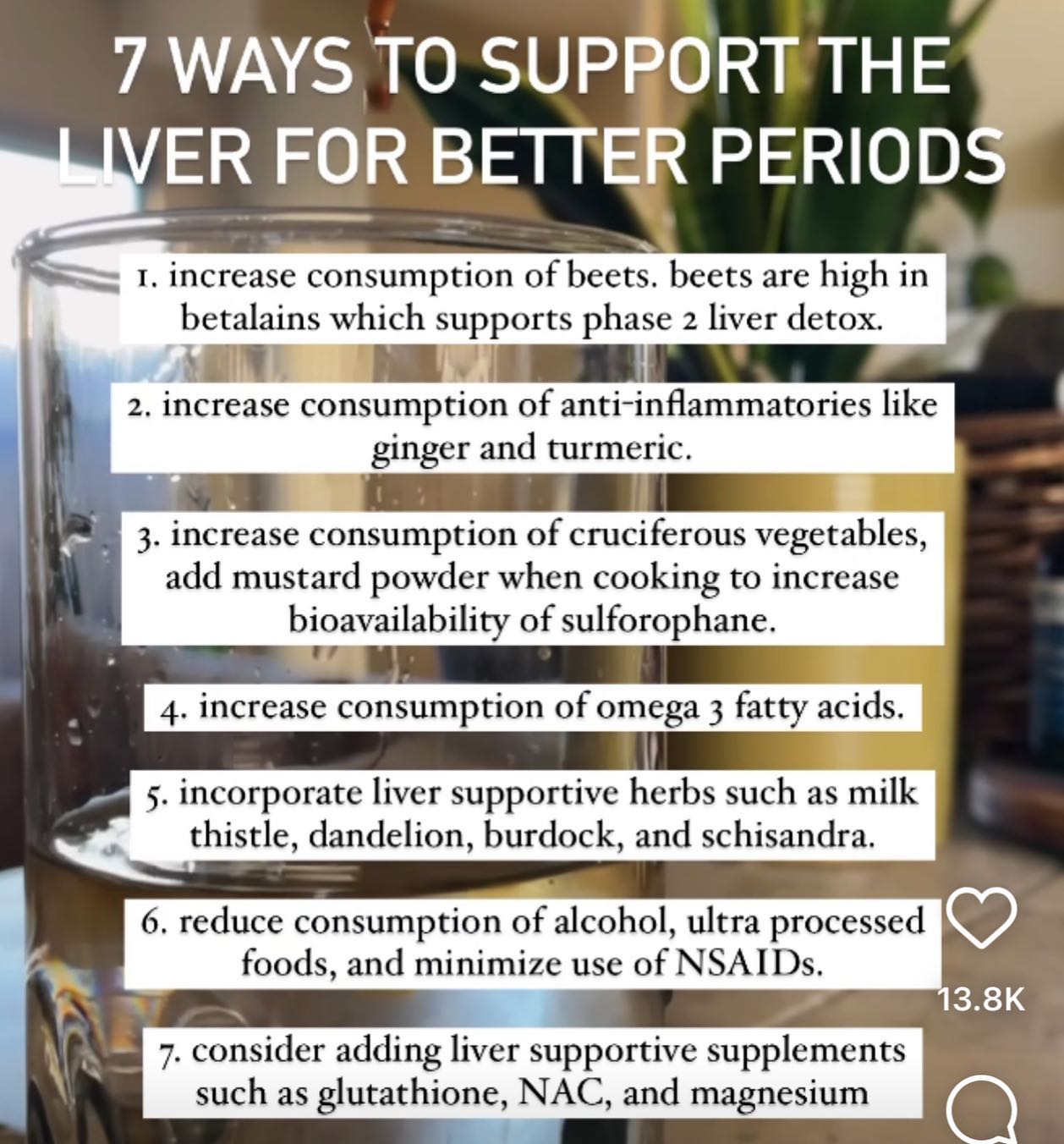 Seven ways to support your liver to have better periods.